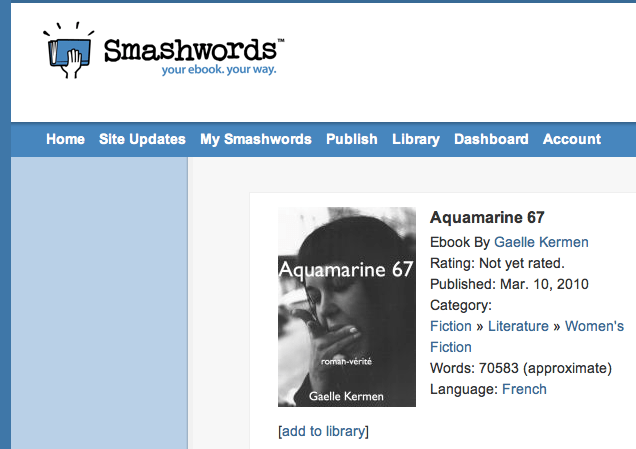 Smashwords 3eme édition en eBook
