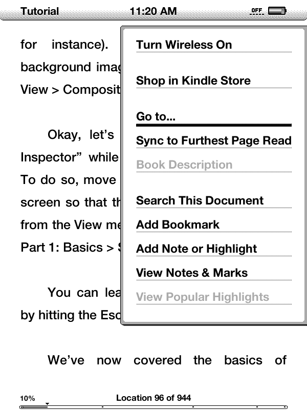Aller à la Table des Matières sur Kindle in Tutoriel Scrivener by Keith Blount © gaelle kermen 2015