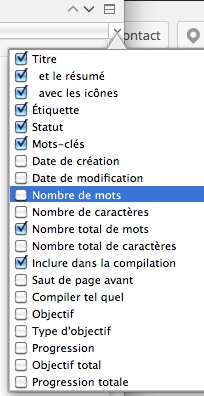 Options du mode Plan