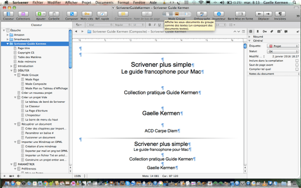 Mode composite scrivener