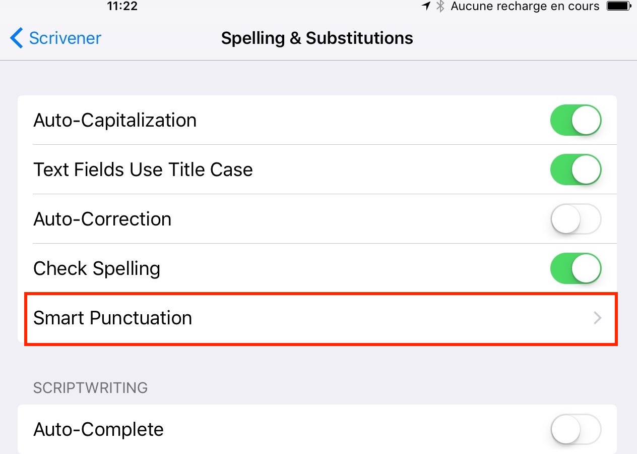 Reglages-SmartPunctuation